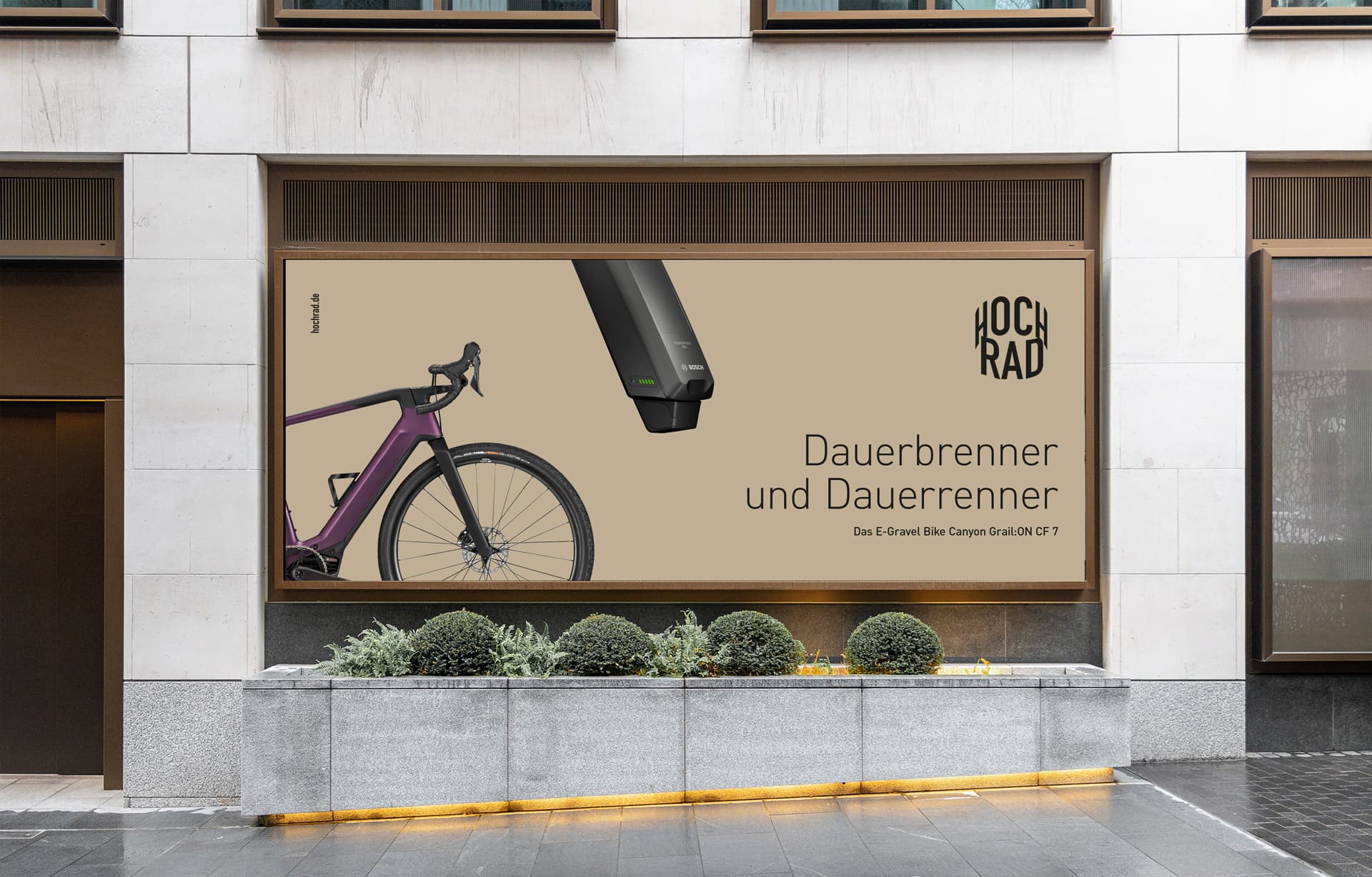 Ein OOH-Plakat für unseren Kunden HochRad GmbH in Gladenbach